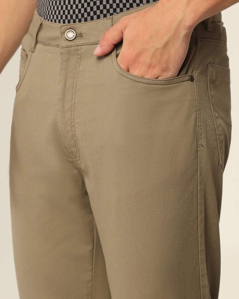 Slim Comfort Casual Mouse Textured Khakis - Segy