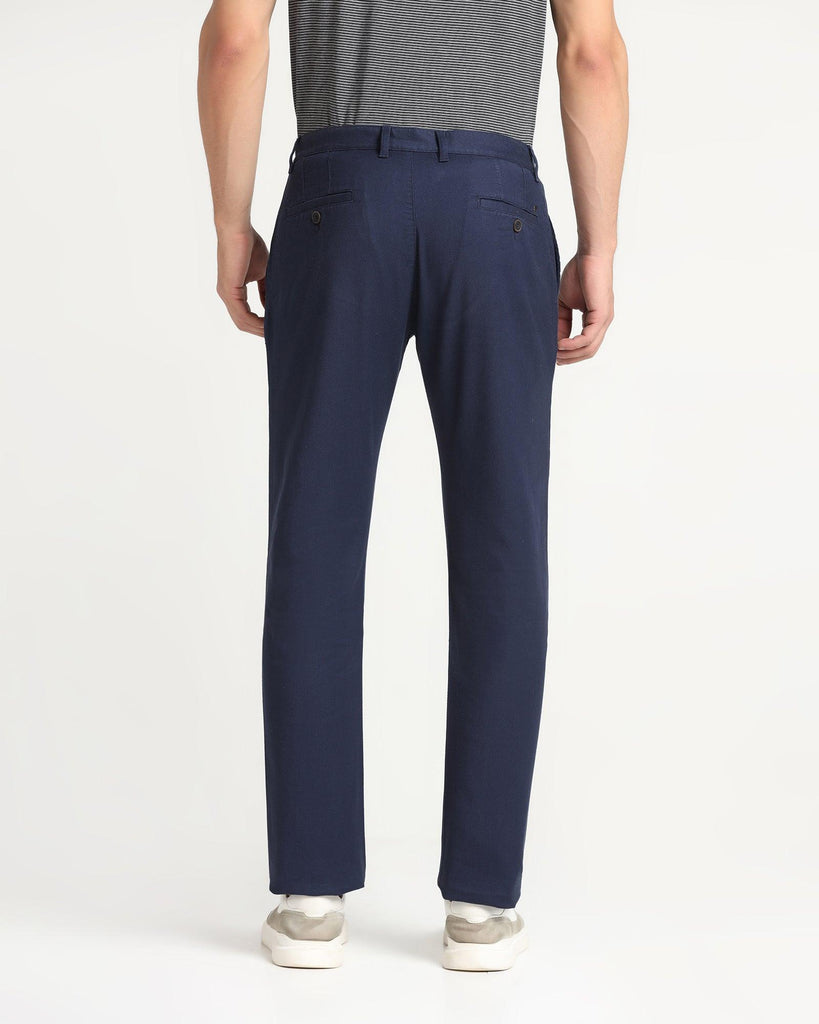 Slim Comfort B-95 Casual Navy Textured Khakis - Charles