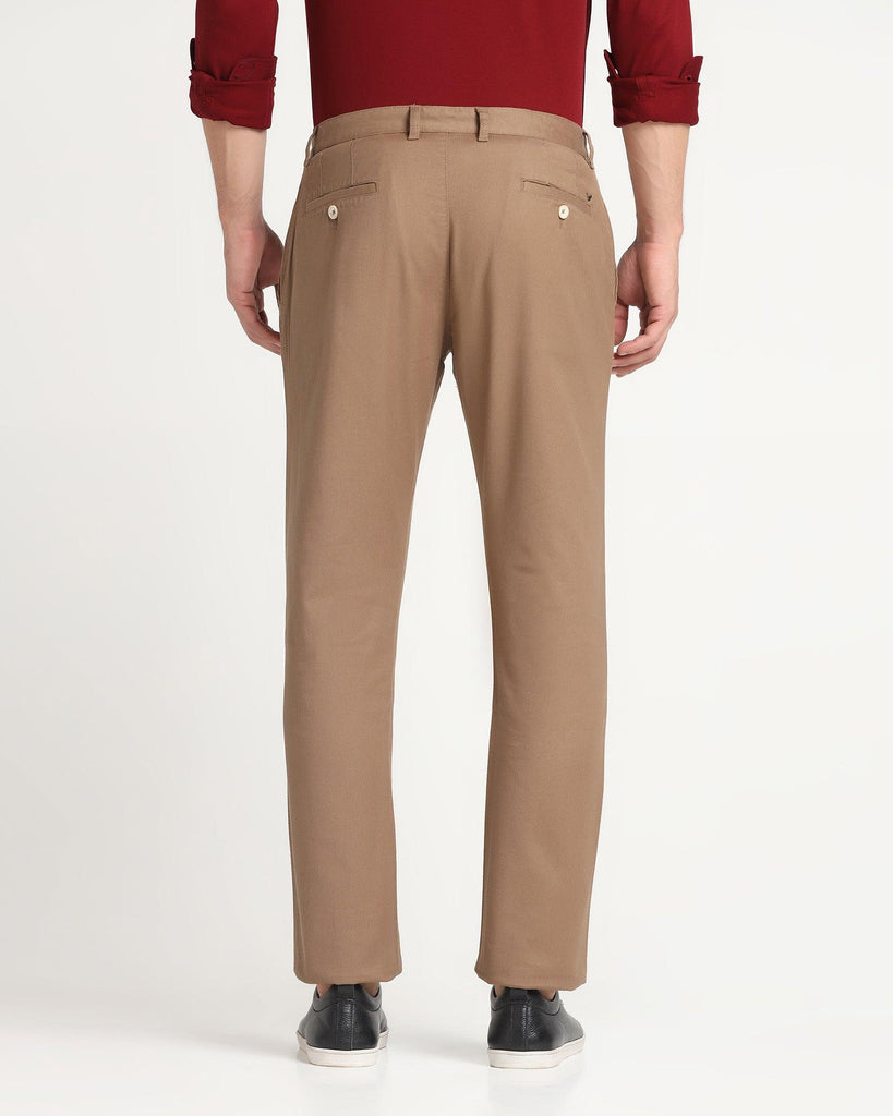 Slim Comfort B-95 Casual Tan Textured Khakis - Charles