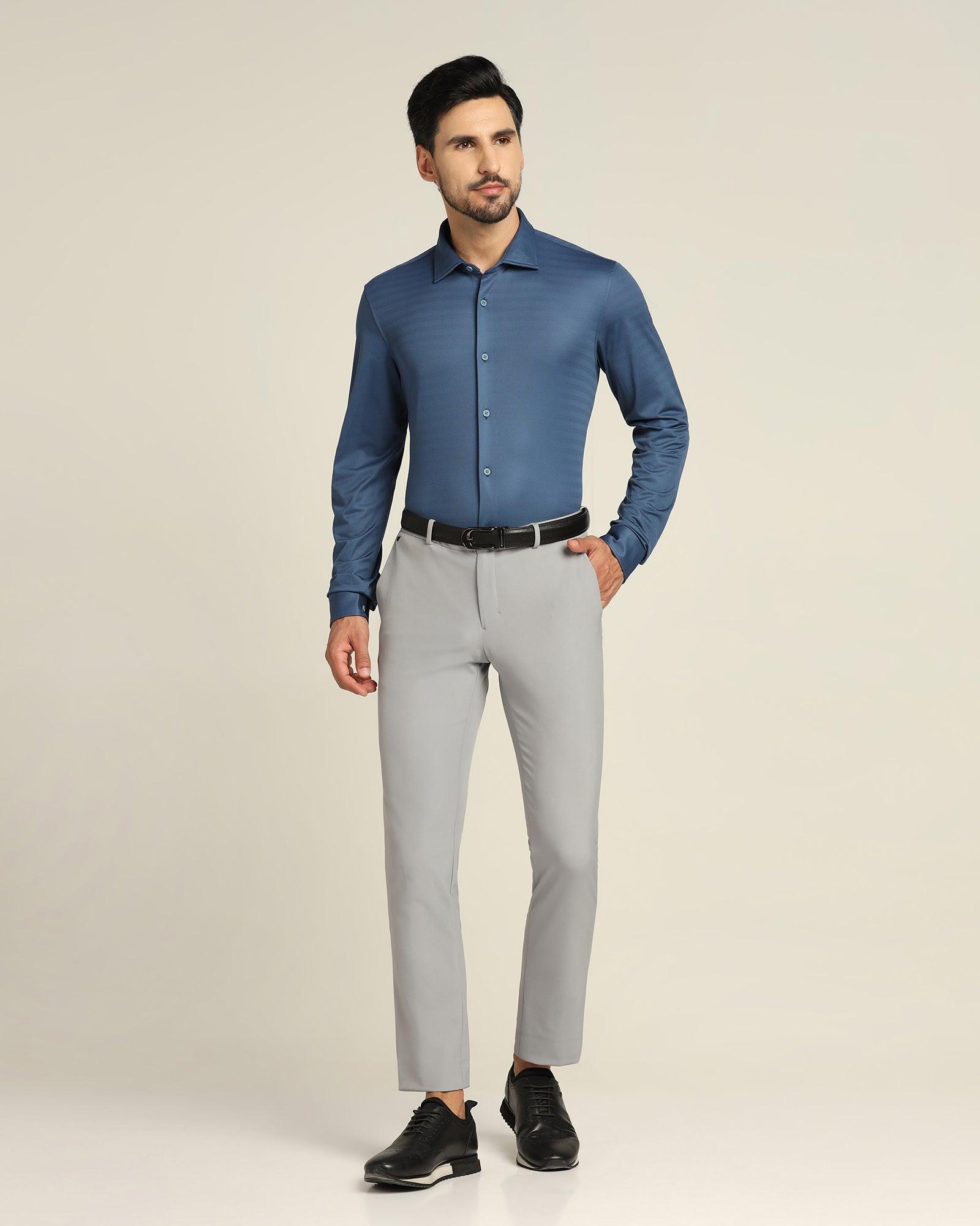 TechPro Textured Casual Shirt In Blue (Tucker) - Blackberrys