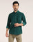 Casual Green Textured Shirt - Westin