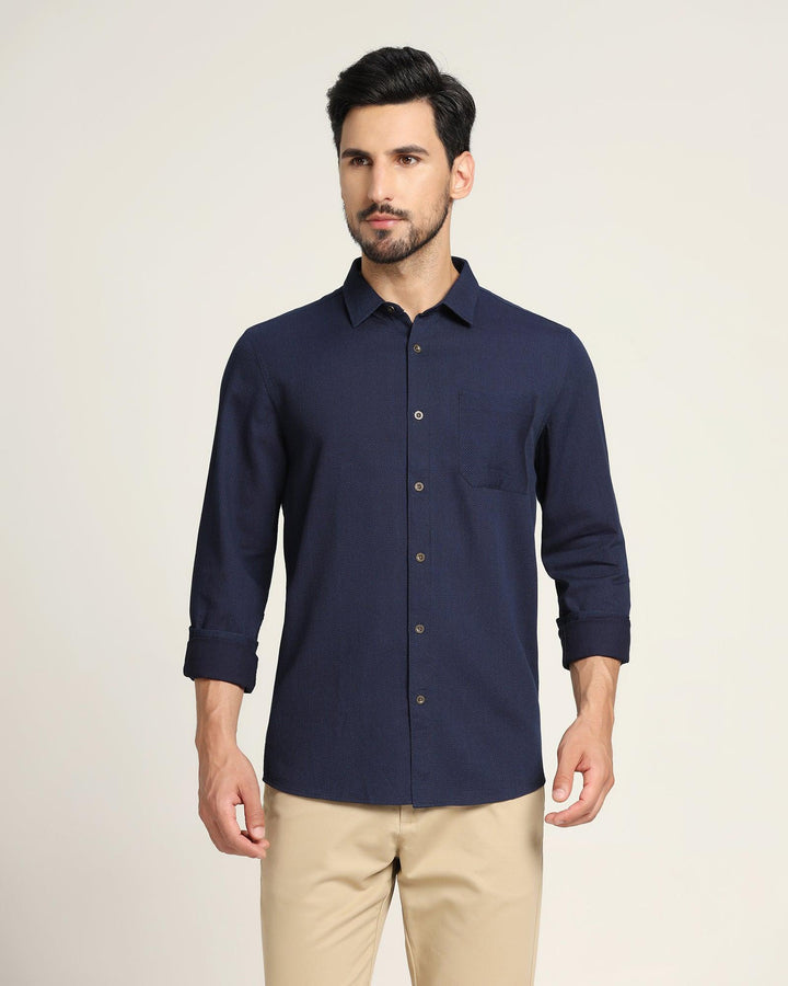 Casual Indigo Textured Shirt - Beck