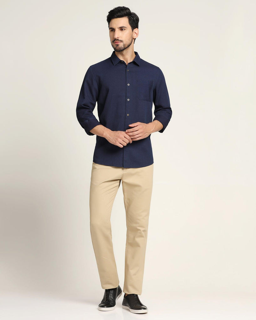 Casual Indigo Textured Shirt - Beck