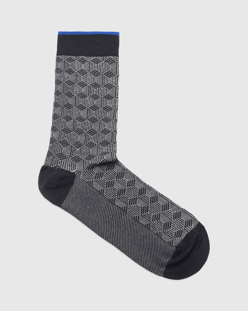 Cotton Grey Textured Socks - Rapid