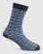 Cotton Navy Textured Socks - Rapid