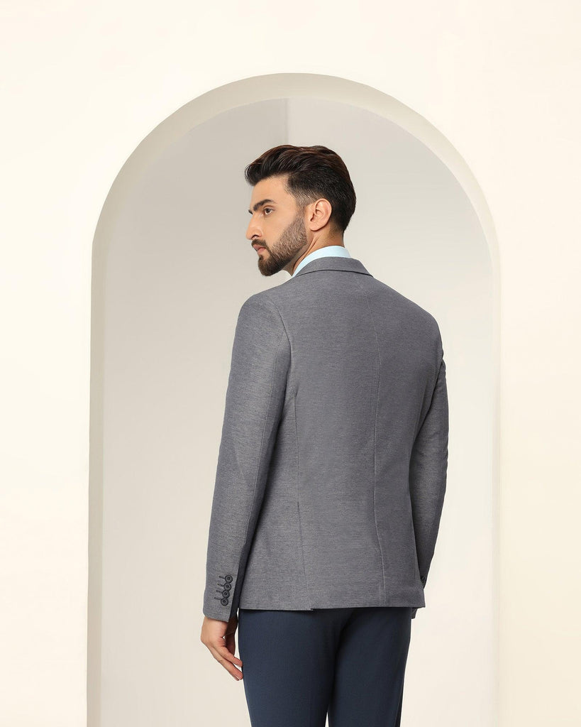 Formal Navy Textured Blazer - Jesse