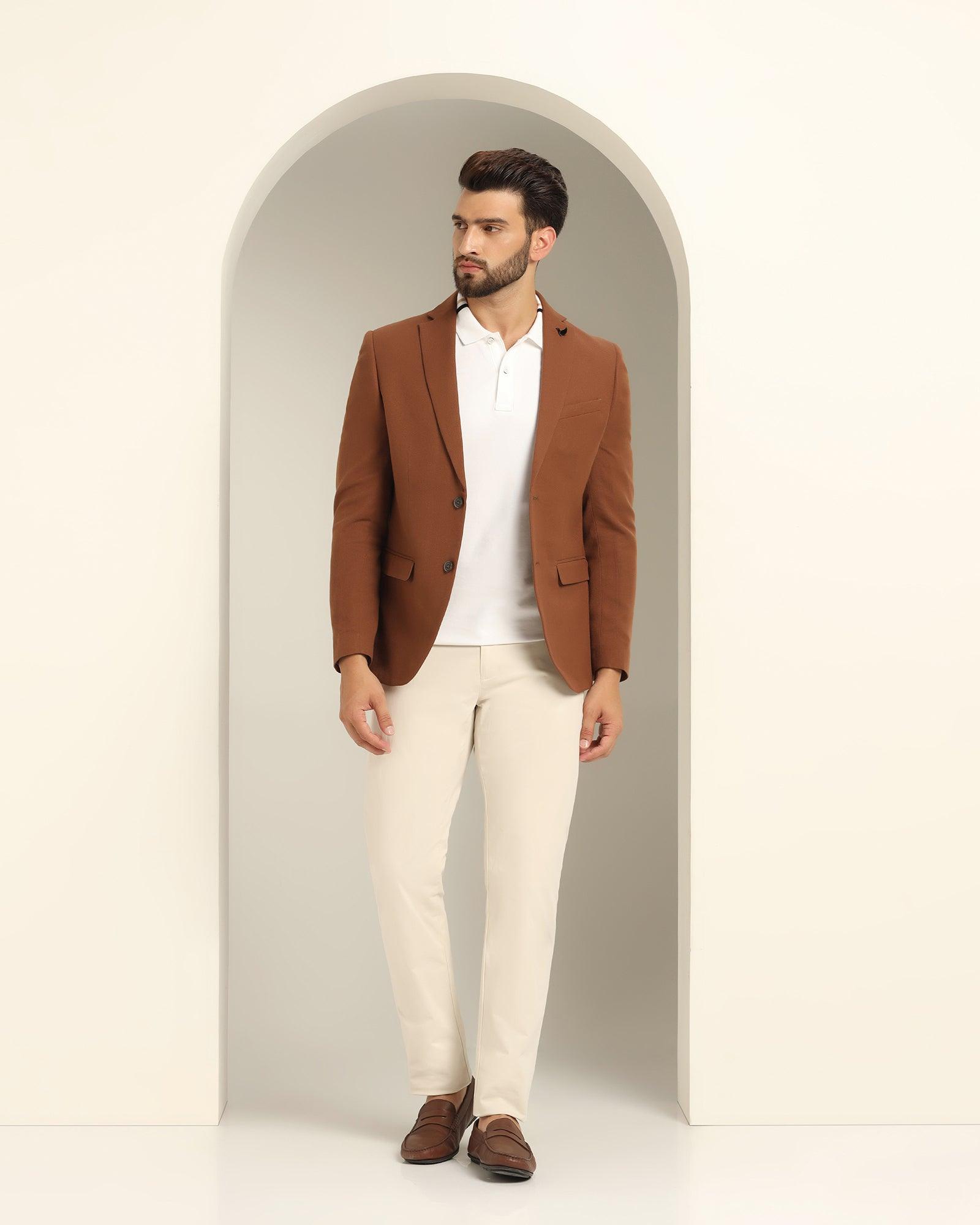 Men Brown Blazer - Buy Men Brown Blazer online in India