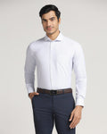 Non Iron Formal Blue Textured Shirt - Daze