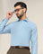 Non Iron Formal Blue Textured Shirt - Dofon