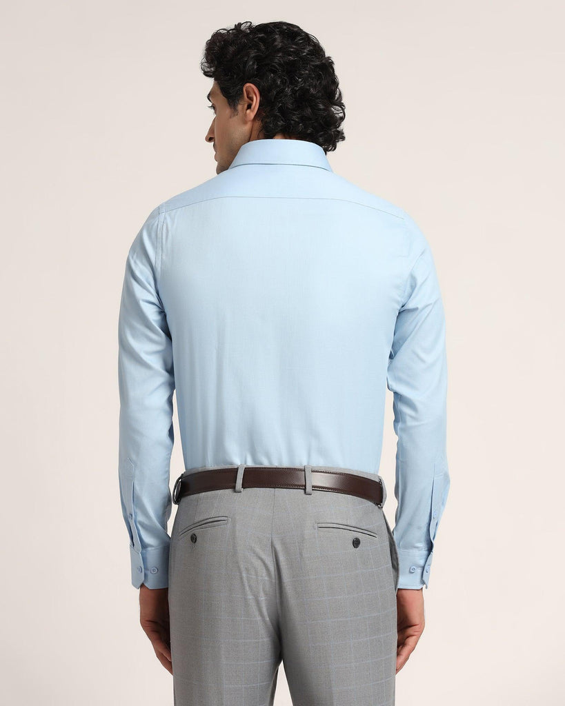 Formal Blue Textured Shirt - Logan