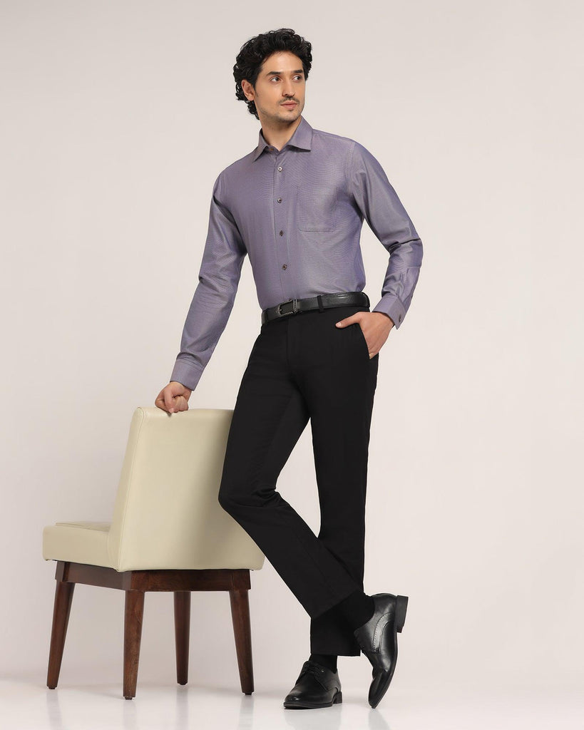 Luxe Formal Brown Textured Shirt - Rodolf