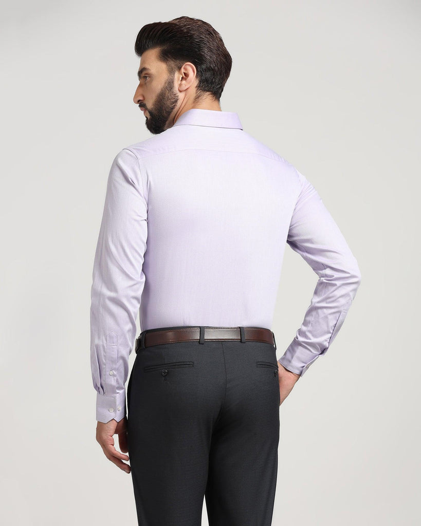 Formal Lilac Textured Shirt - Kwik