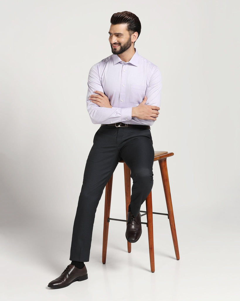 Formal Lilac Textured Shirt - Kwik