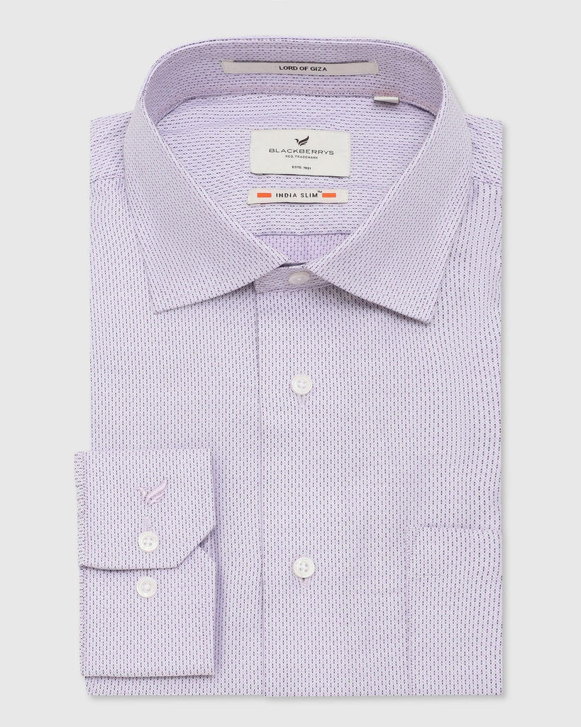 Formal Lilac Textured Shirt - Lance