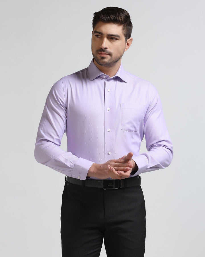 Formal Lilac Textured Shirt - Mater