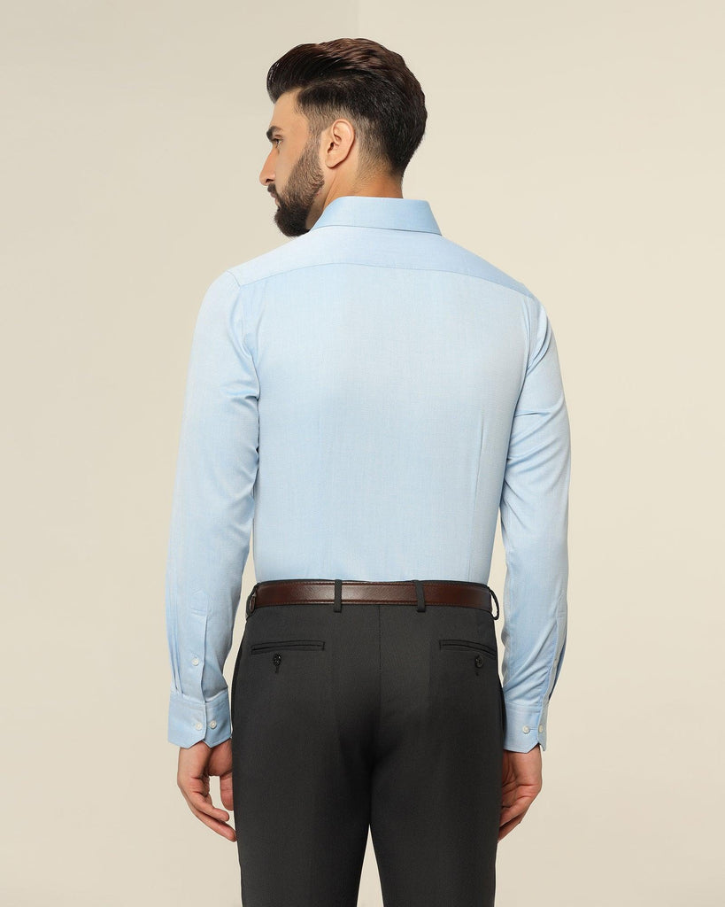 Temp Tech Formal Sky Blue Textured Shirt - Pound