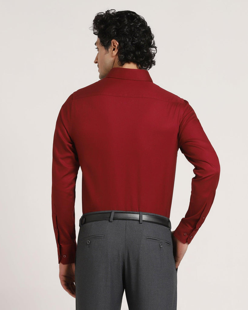 Formal Wine Textured Shirt - Logan