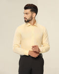 Textured Formal Shirt In Yellow (Pound) - Blackberrys
