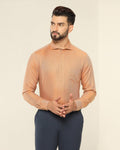 Textured Formal Shirt In Yellow (Quint) - Blackberrys