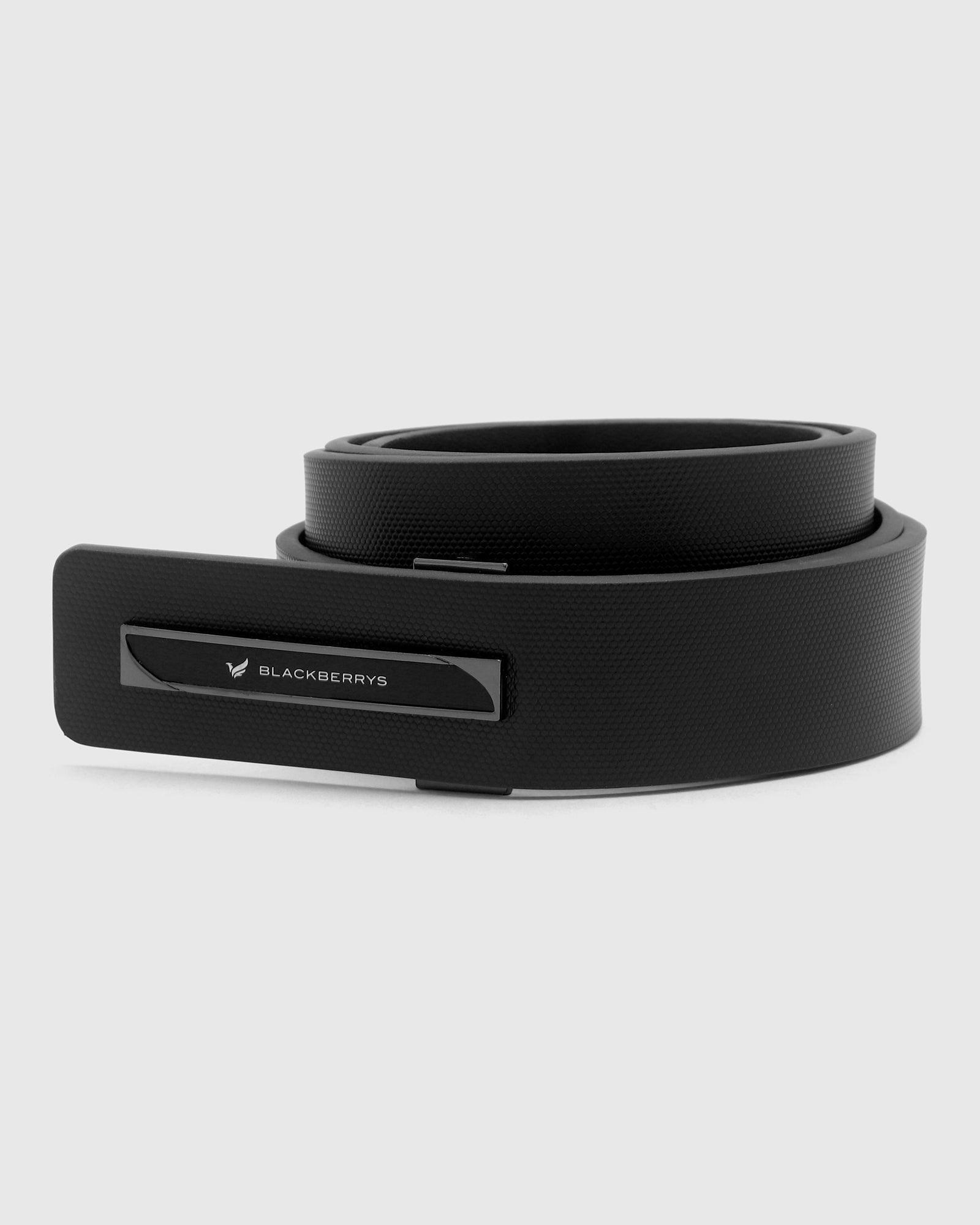 Must Haves Leather Black Textured Belt - New Kric