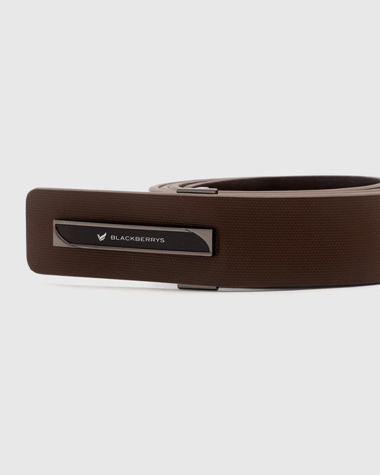 Must Haves Leather Brown Textured Belt - New Kric