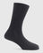 Wool Black Textured Socks - Rwool