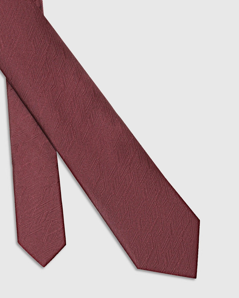 Silk Wine Textured Tie - Terry