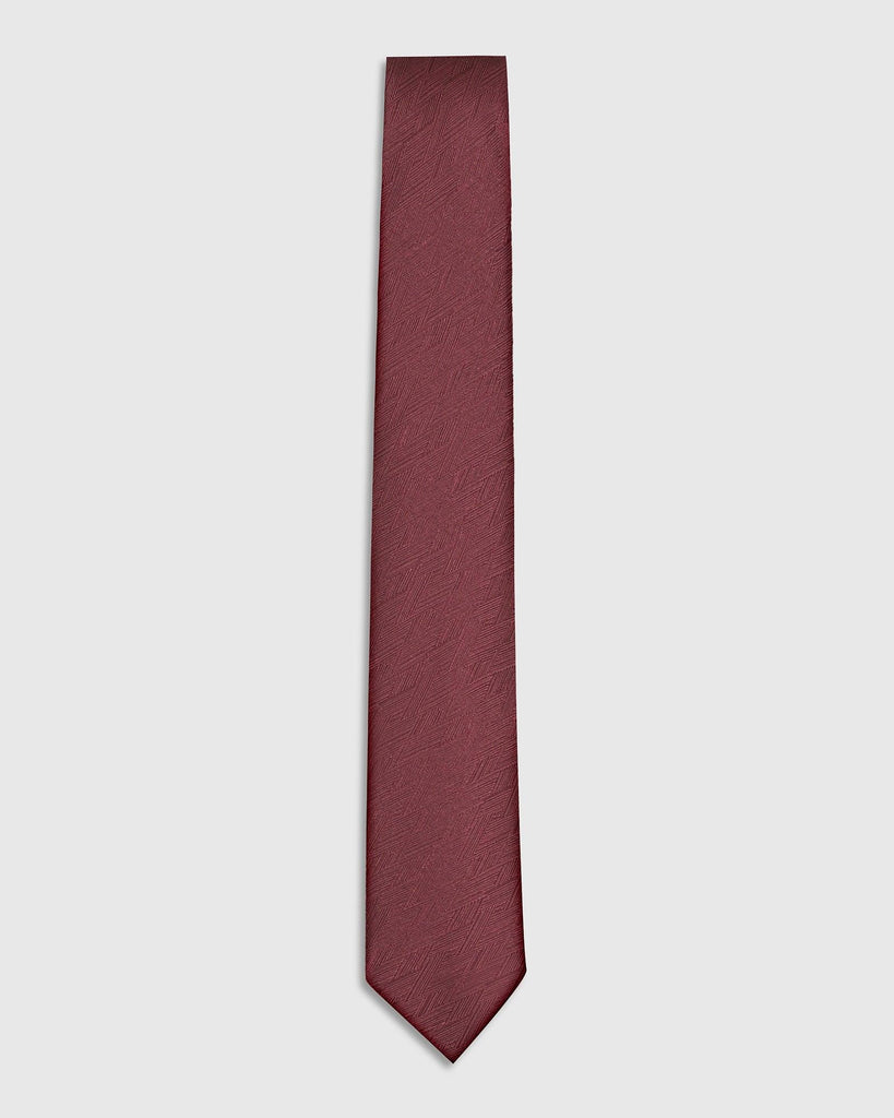 Silk Wine Textured Tie - Terry