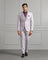 Three Piece Lavender Solid Formal Suit - Raylit