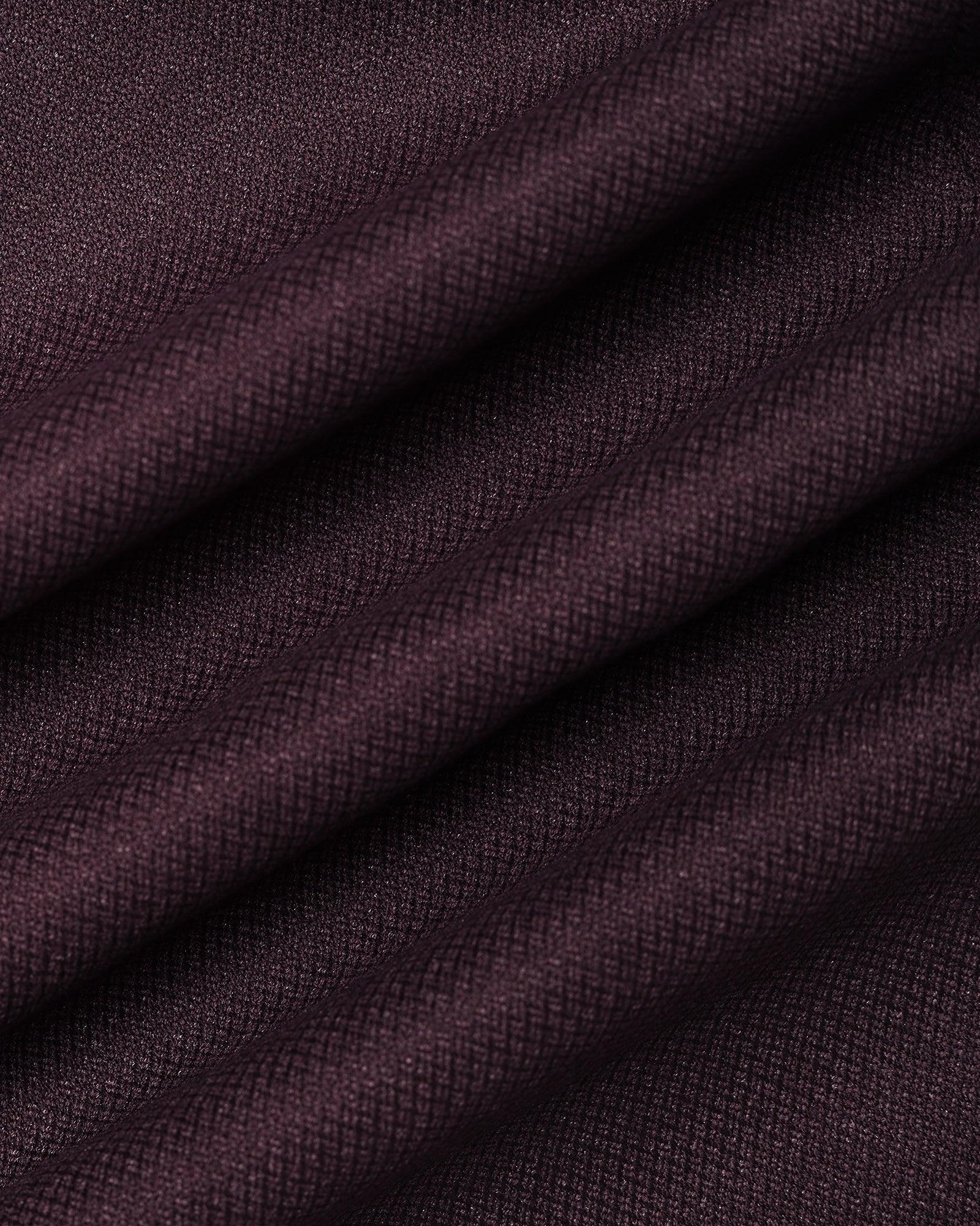 Three Piece Wine Textured Formal Suit - Donnie