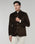 Tobacco Brown Solid Bandhgala Blazer - Malibu