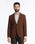 Tobacco Brown Solid Blazer - Modelo