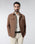 Tobacco Brown TechPro Solid Zipper Jacket - Bud