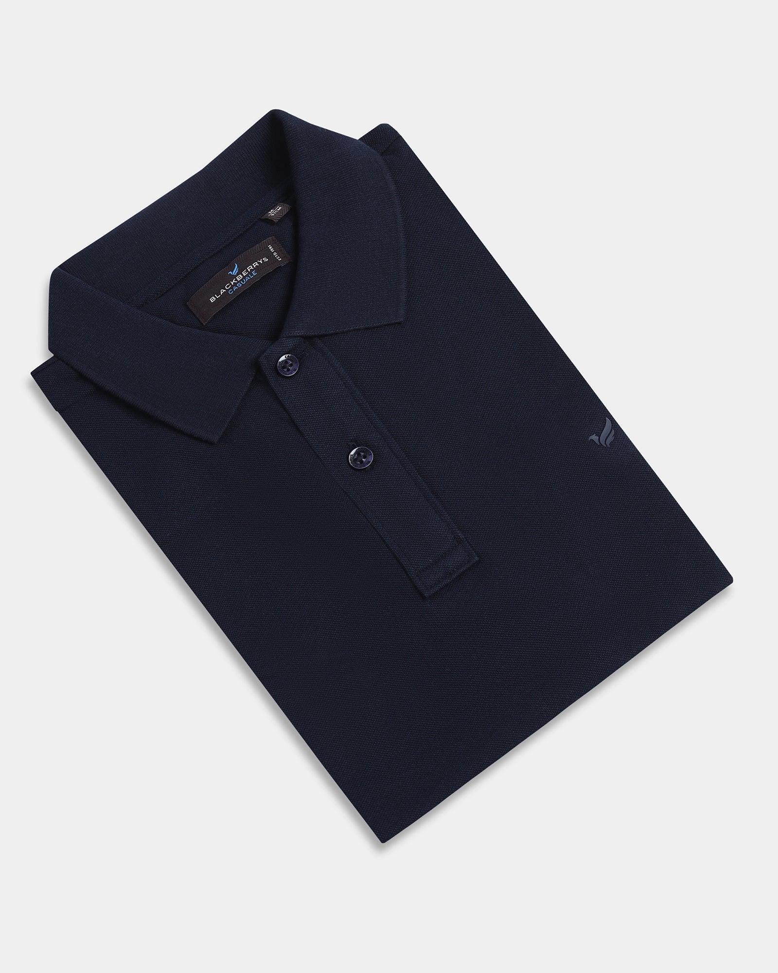 True Navy Solid Polo - Bright