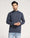High Neck Navy Solid Sweater - Dexter
