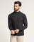 High Neck Charcoal Grey Solid Sweater - Dexter