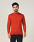 High Neck Rust Solid Sweater - Jester