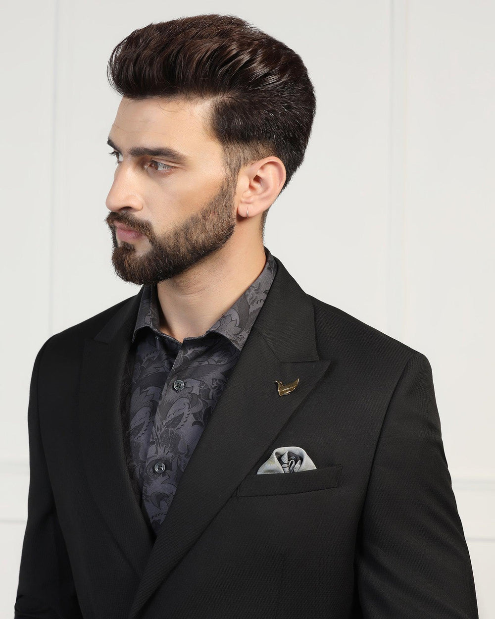 Black Regular Fit Two Piece Suit main image 1