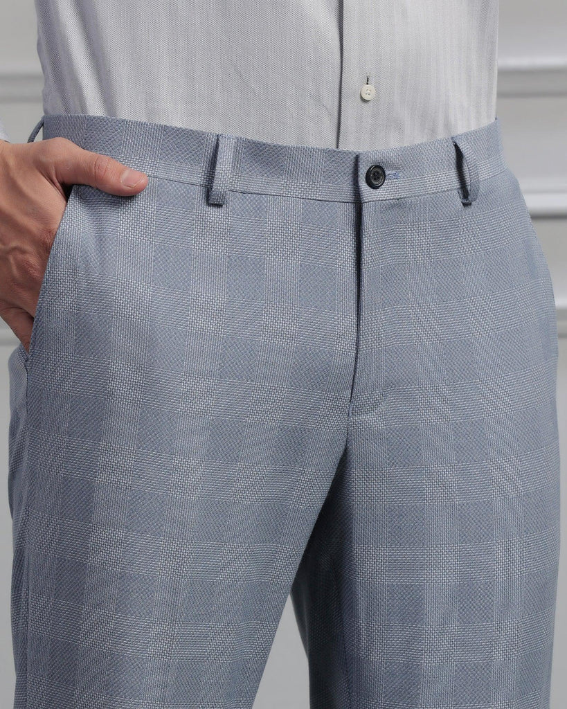 Two Piece Blue Check Formal Suit - Jayce