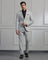 Two Piece Light Grey Solid Formal Suit - Cadera