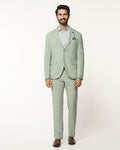 Two Piece Mint Textured Formal Suit - Orcus