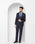 Luxe Two Piece Navy Textured Formal Suit - Cassius