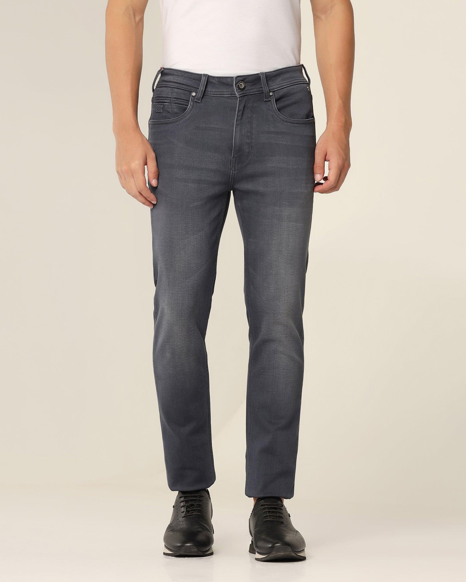 Ultrasoft Slim Yonk Fit Grey Jeans - Pat