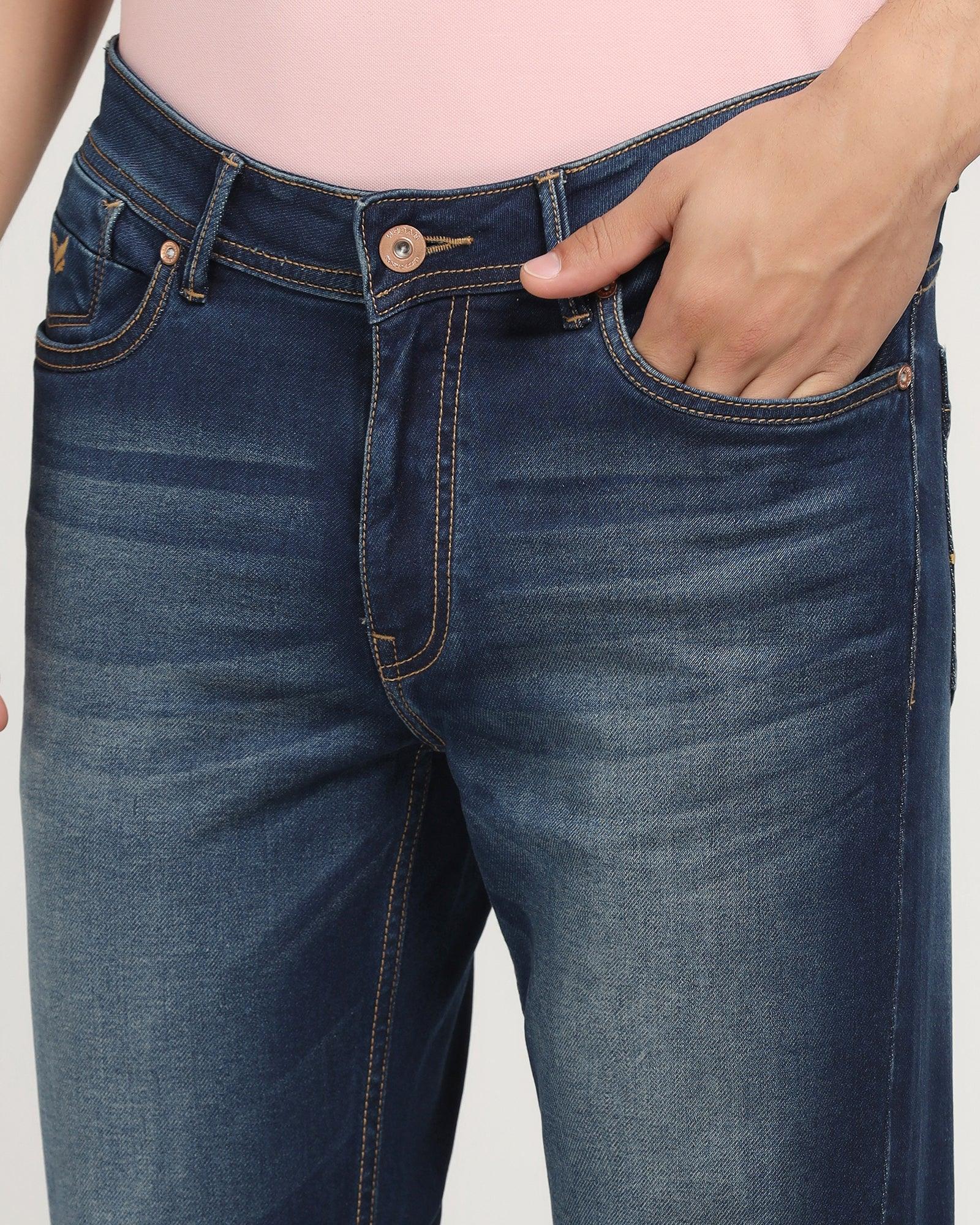 Ultrasoft Slim Comfort Buff Fit Indigo Blue Jeans - Pike