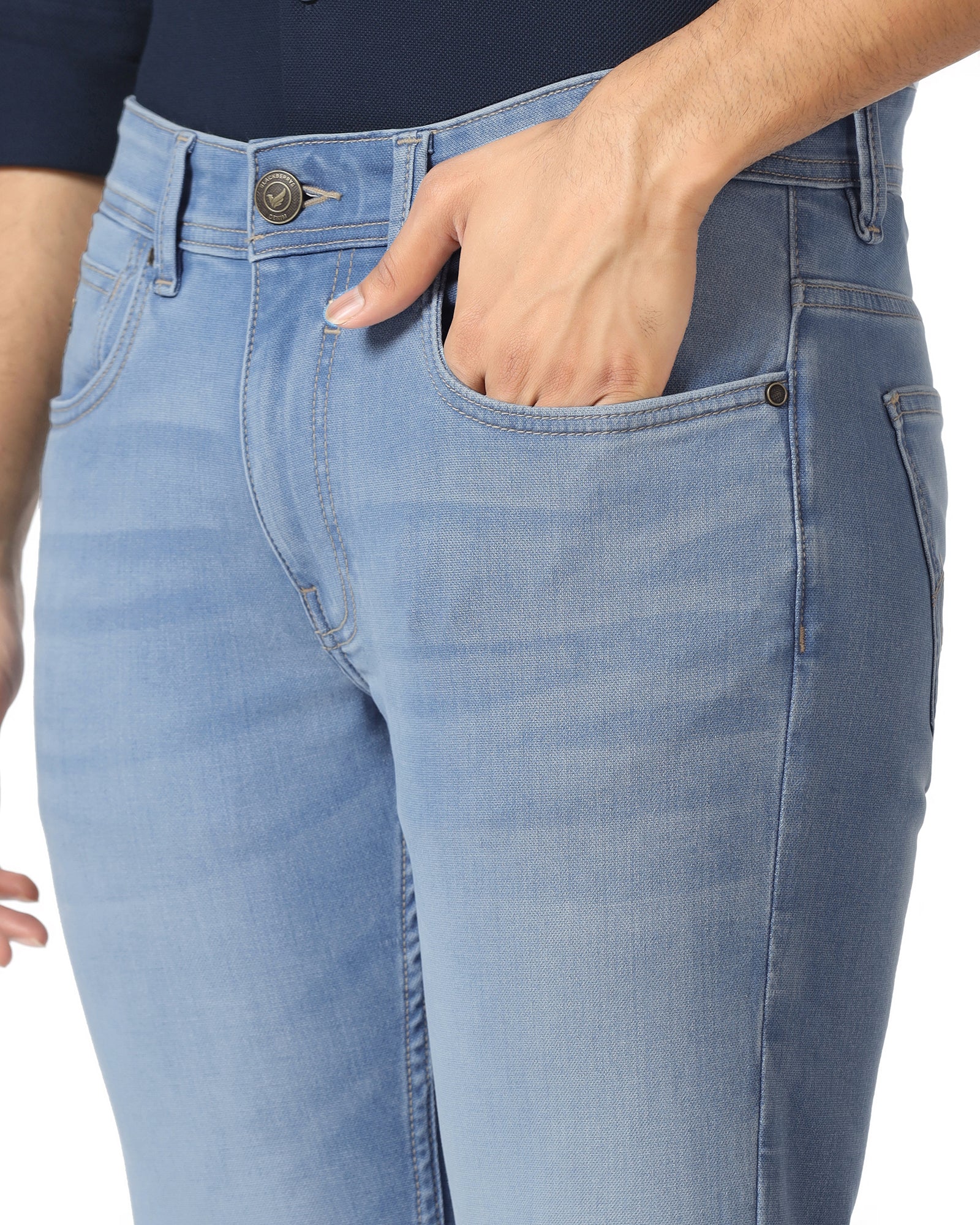 Ultrasoft Slim Comfort Buff Fit Indigo Jeans - Zuri