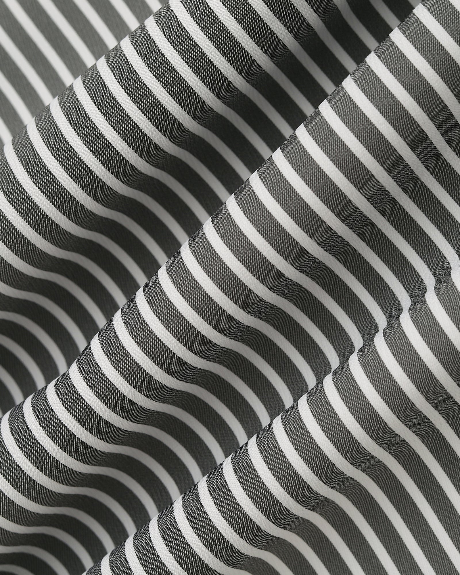 Non Iron Formal Grey Stripe Shirt - Intex