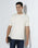 White Crew Neck Textured T-Shirt - Lord