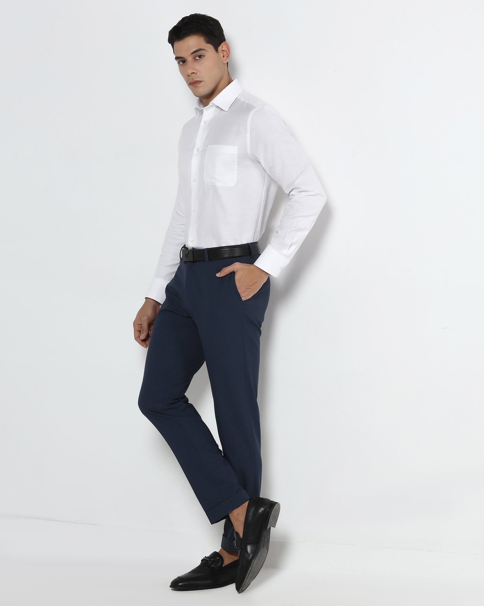 White Luxe Solid Shirt - Quebec