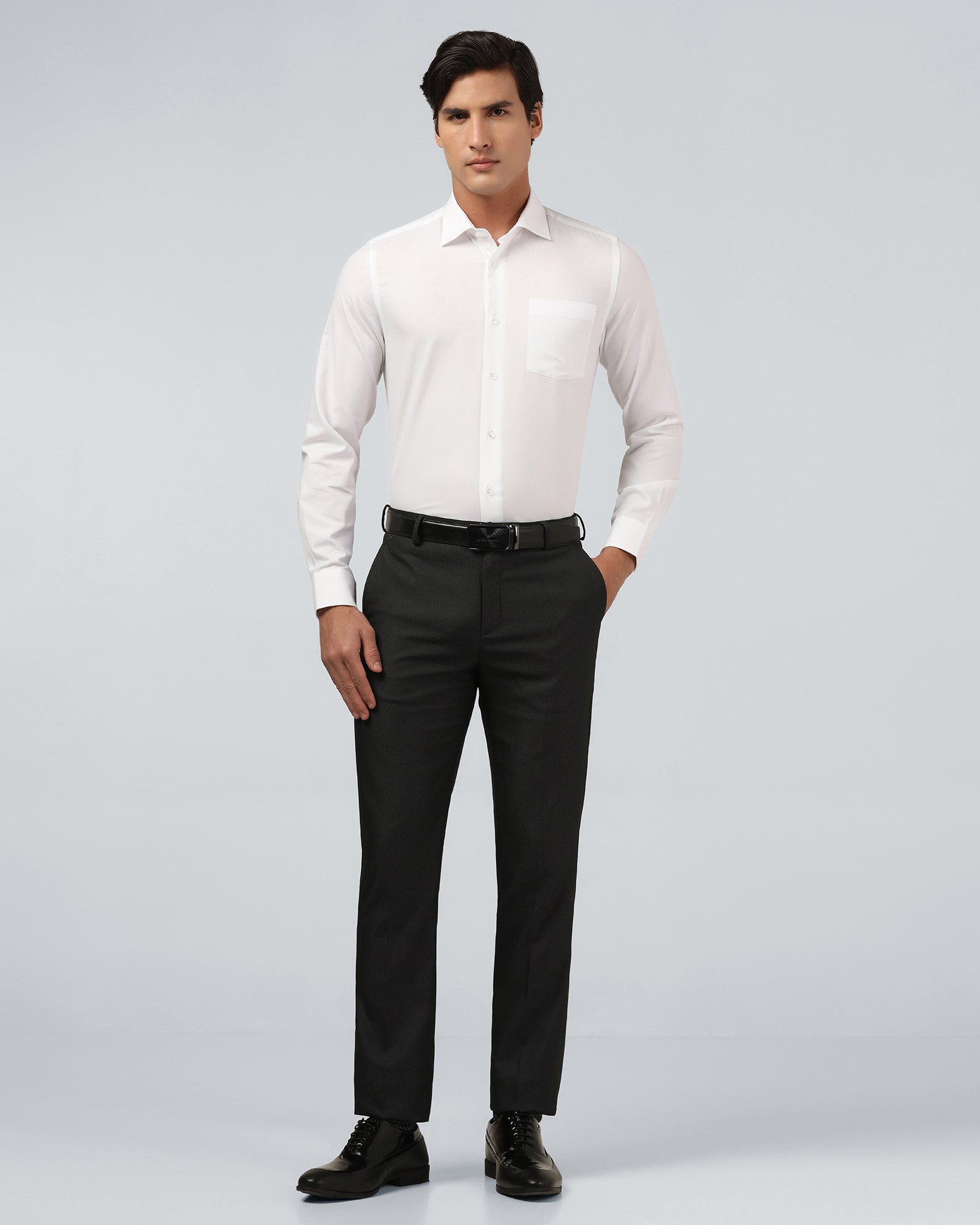 White Textured Shirt - Hawker