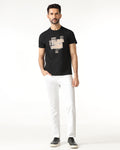 White Bleed Zero Slim Fit Jeans - Rene